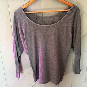 Women's Gray Skull Lace Blouse